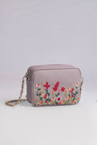 Kashmiri Tulips Sling Bag - Leftover - Pink