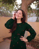 Hania Amir Embroidered 2 Piece - Pure Lawn (unstitch) Green