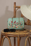 Kashmiri Tulips Sling Bag - Leftover - Mint Green