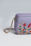 Kashmiri Tulips Sling Bag - Leftover - Lilac